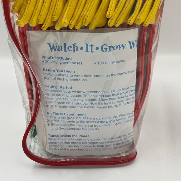 Lakeshore Watch it Grow Vinyl Reusable Greenhouse w/Suction Cup Set of 20 - Picture 4 of 6
